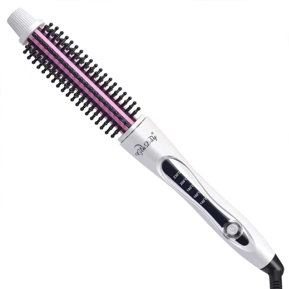Hair Curler Hair Straightening Brush Hot Heating Comb Hair Straight Styler Corrugation Curling Iron Hair Curler Comb