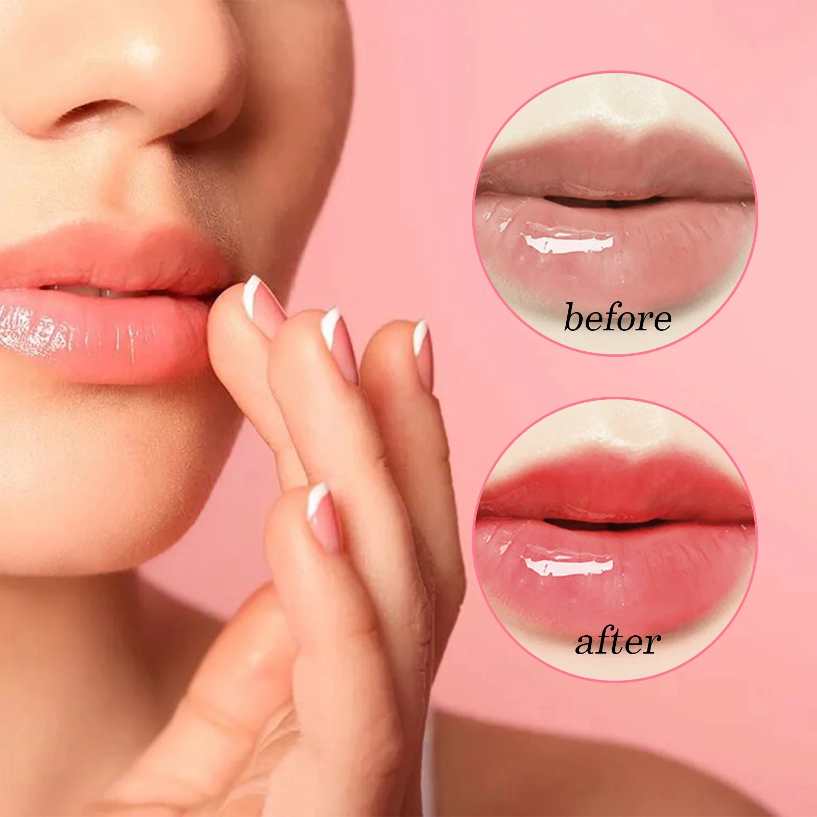 6ml Lip Oil Deep Moisturizing Lip Glaze Smoothing Plumper Serum Lip Lines Long Lasting Nourishment Lip Balm Lip Makeup Lipstick