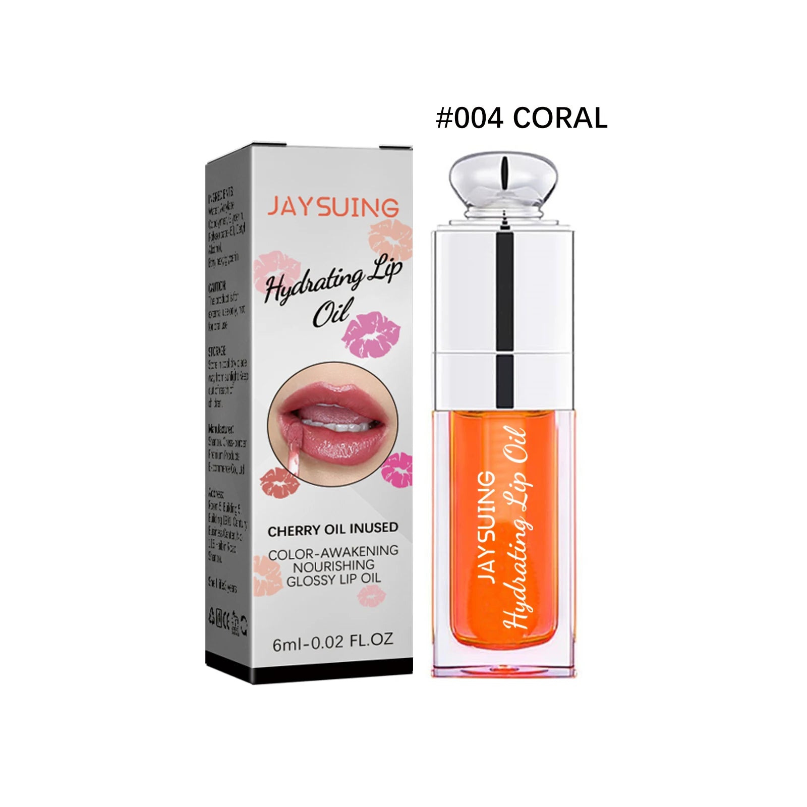 6ml Lip Oil Deep Moisturizing Lip Glaze Smoothing Plumper Serum Lip Lines Long Lasting Nourishment Lip Balm Lip Makeup Lipstick
