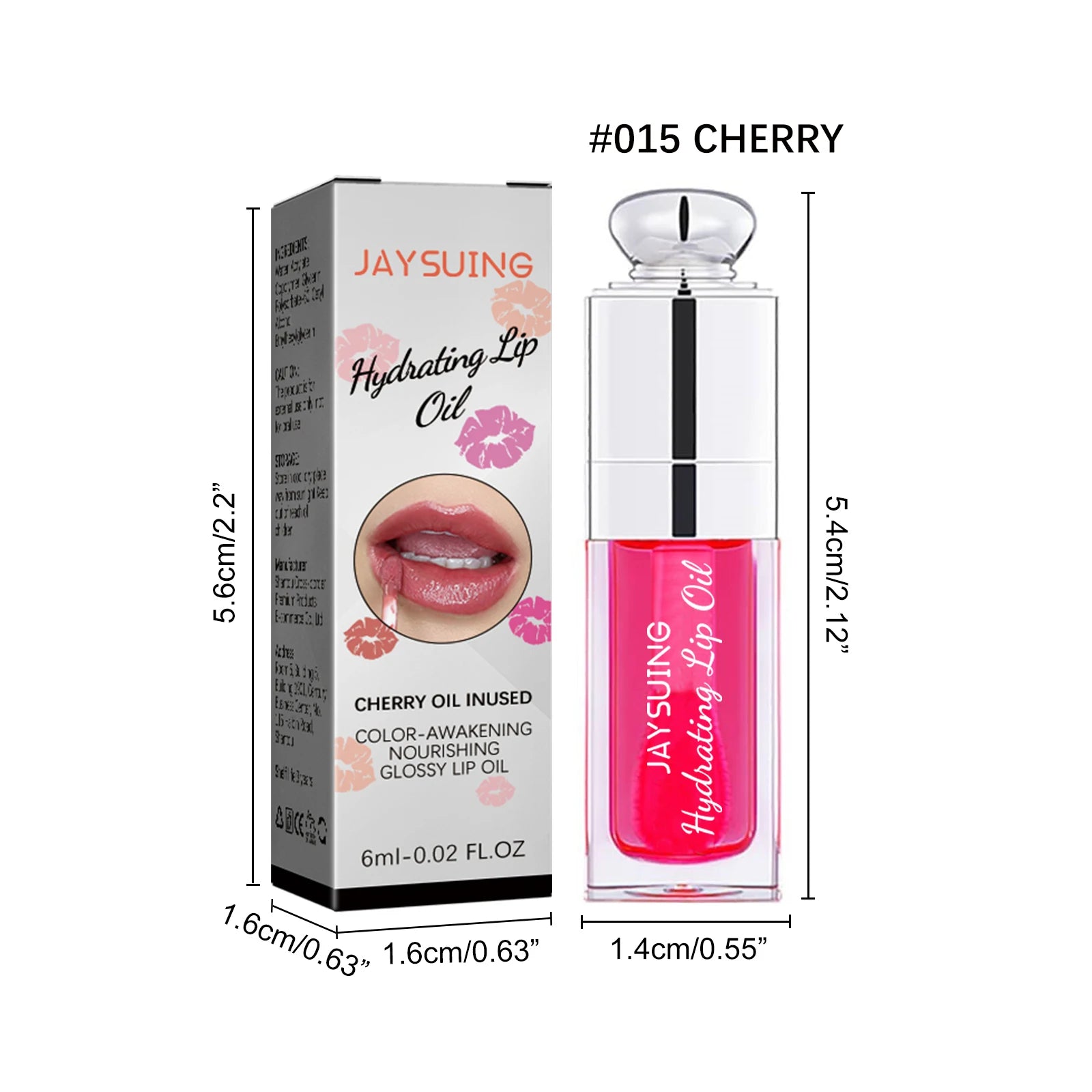 6ml Lip Oil Deep Moisturizing Lip Glaze Smoothing Plumper Serum Lip Lines Long Lasting Nourishment Lip Balm Lip Makeup Lipstick