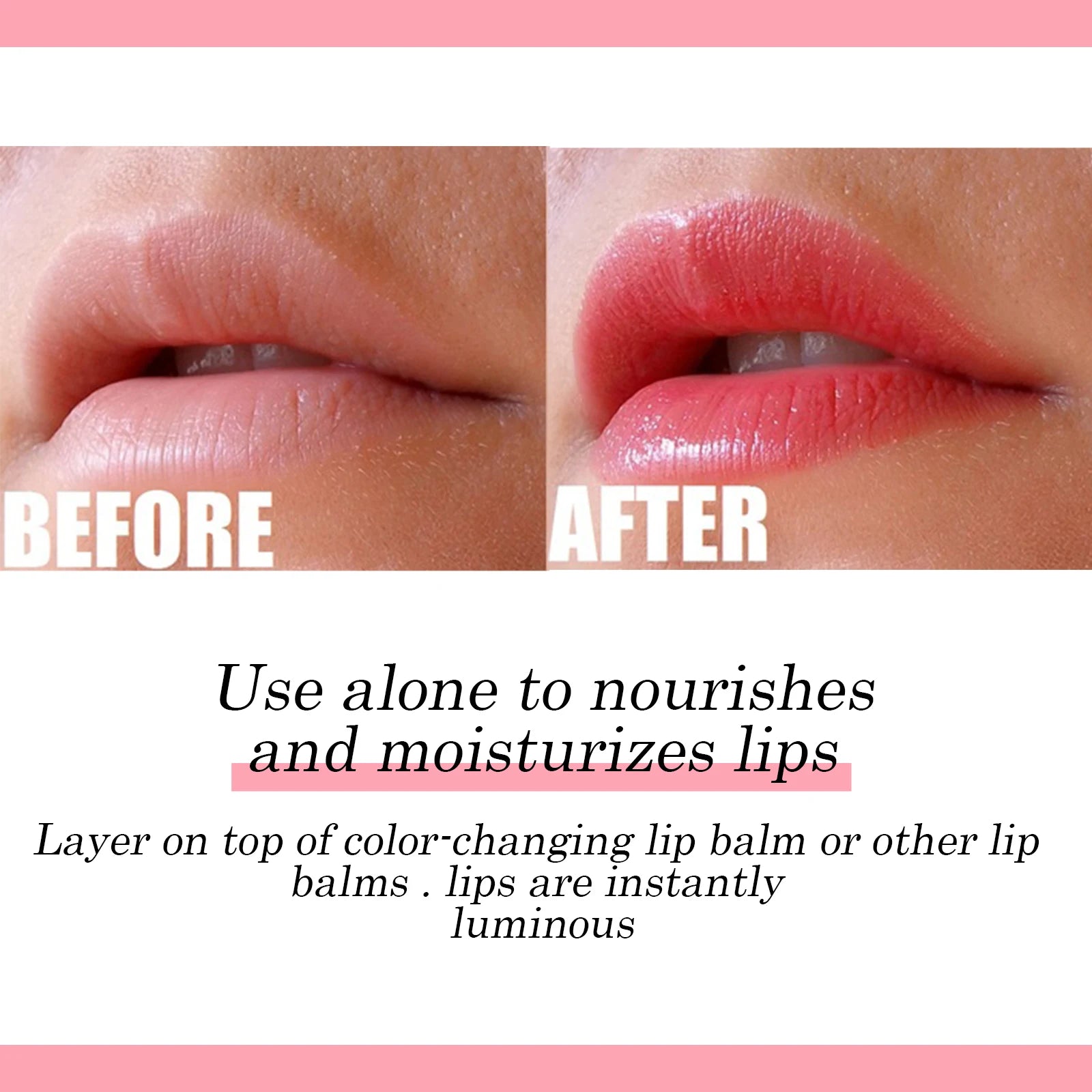 6ml Lip Oil Deep Moisturizing Lip Glaze Smoothing Plumper Serum Lip Lines Long Lasting Nourishment Lip Balm Lip Makeup Lipstick